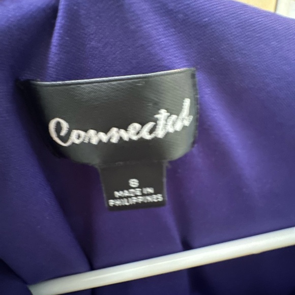Connected Apparel Asymmetrical Purple Dress - Picture 2 of 3